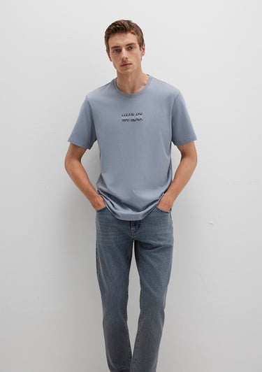  Mavi Mavi Black Baskılı Mavi Tişört Regular Fit / Normal Kesim 0612867-86584
