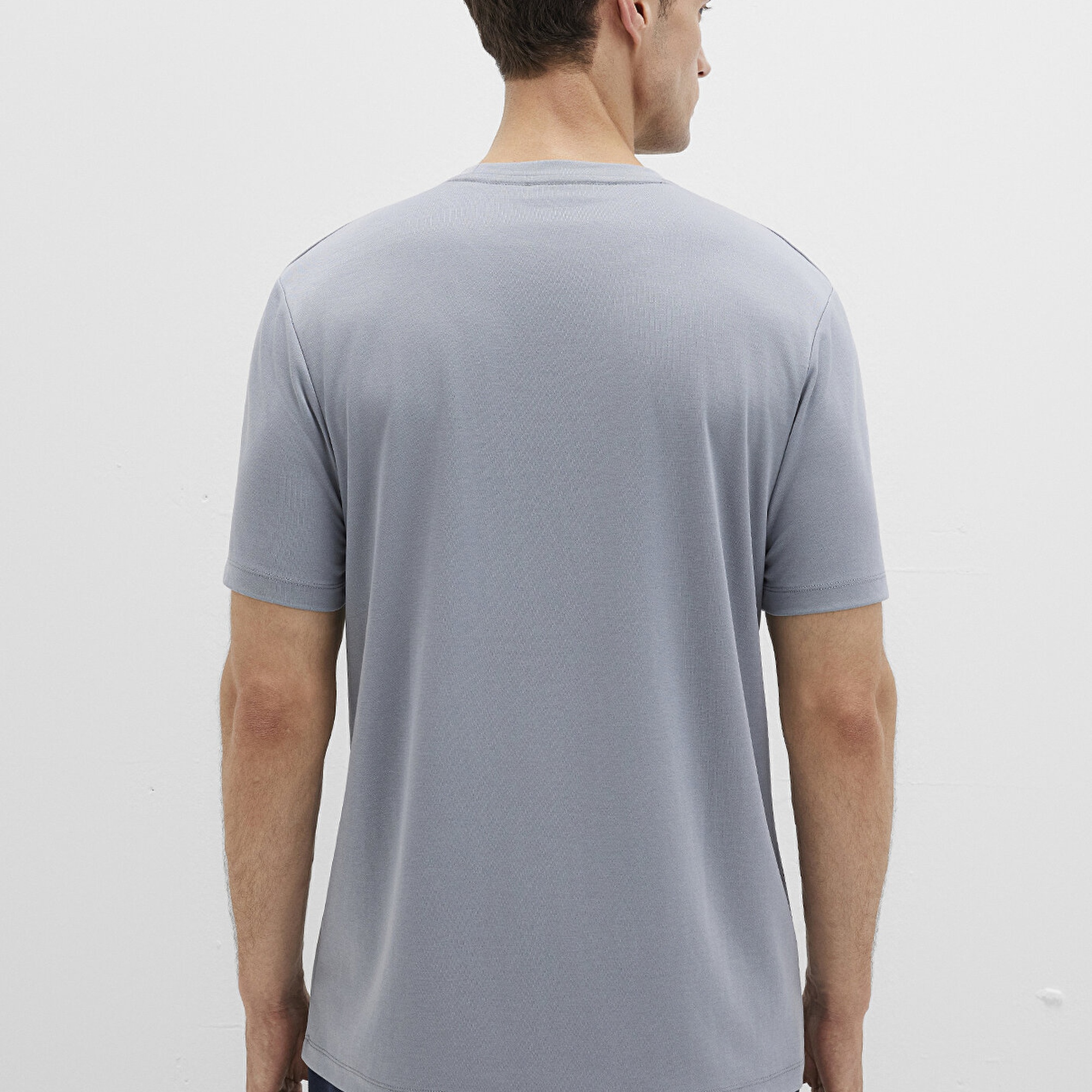 Mavi Bisiklet Yaka Mavi Basic Tişört Regular Fit / Normal Kesim 0612865-86584