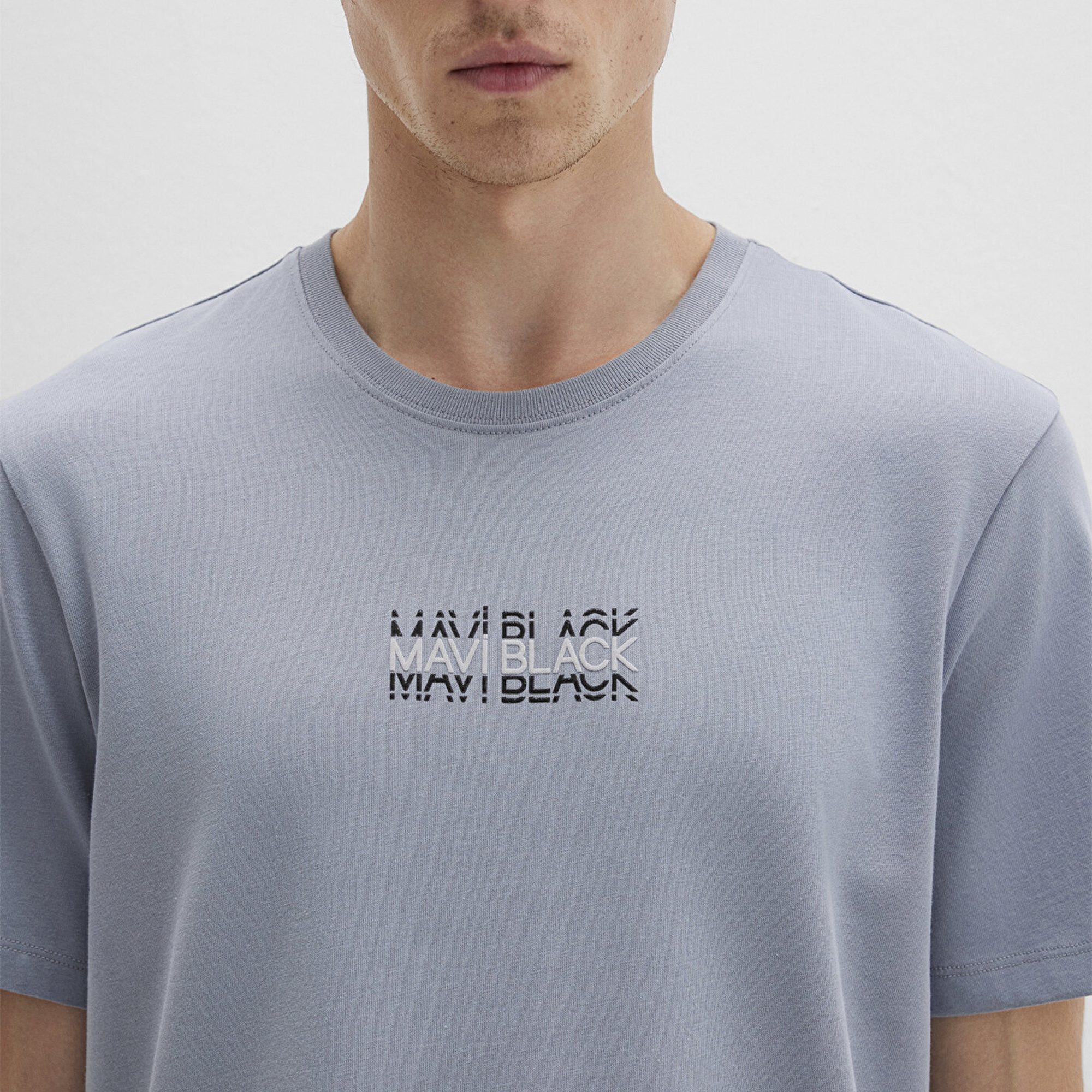 Mavi Mavi Black Baskılı Mavi Tişört Regular Fit / Normal Kesim 0612867-86584