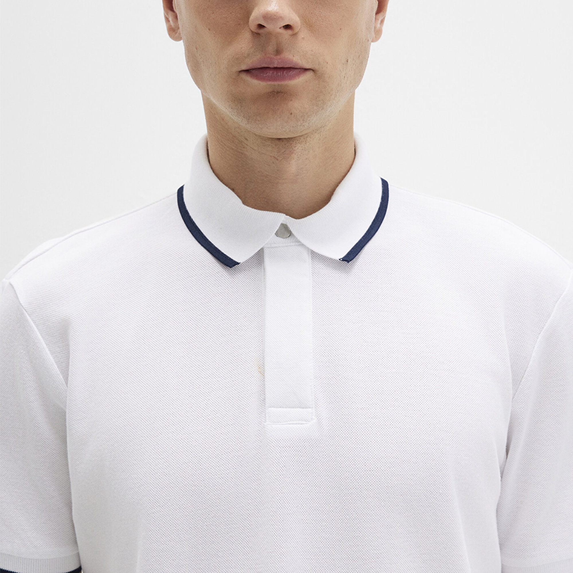 Mavi Beyaz Polo Tişört Regular Fit / Normal Kesim 0612893-620