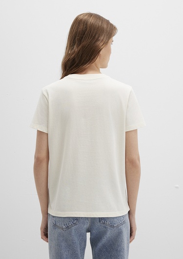  Mavi Realite Baskılı Ekru Tişört Regular Fit / Normal Kesim 1613348-70072