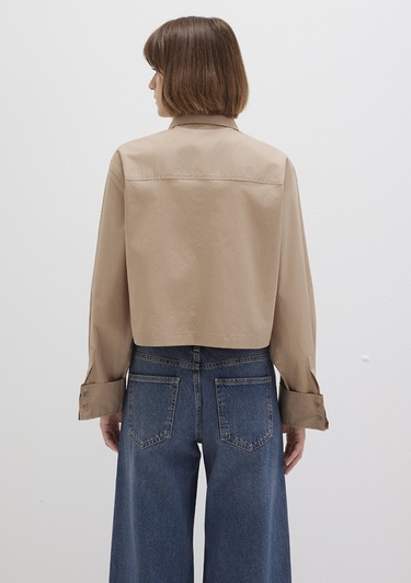  Mavi Kahverengi Gömlek Loose Fit / Bol Rahat Kesim 1211183-70367