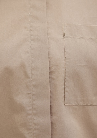  Mavi Kahverengi Gömlek Loose Fit / Bol Rahat Kesim 1211183-70367