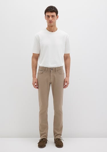  Mavi Marcus Mavi Black Açık Kahverengi Gabardin Pantolon 0035190689