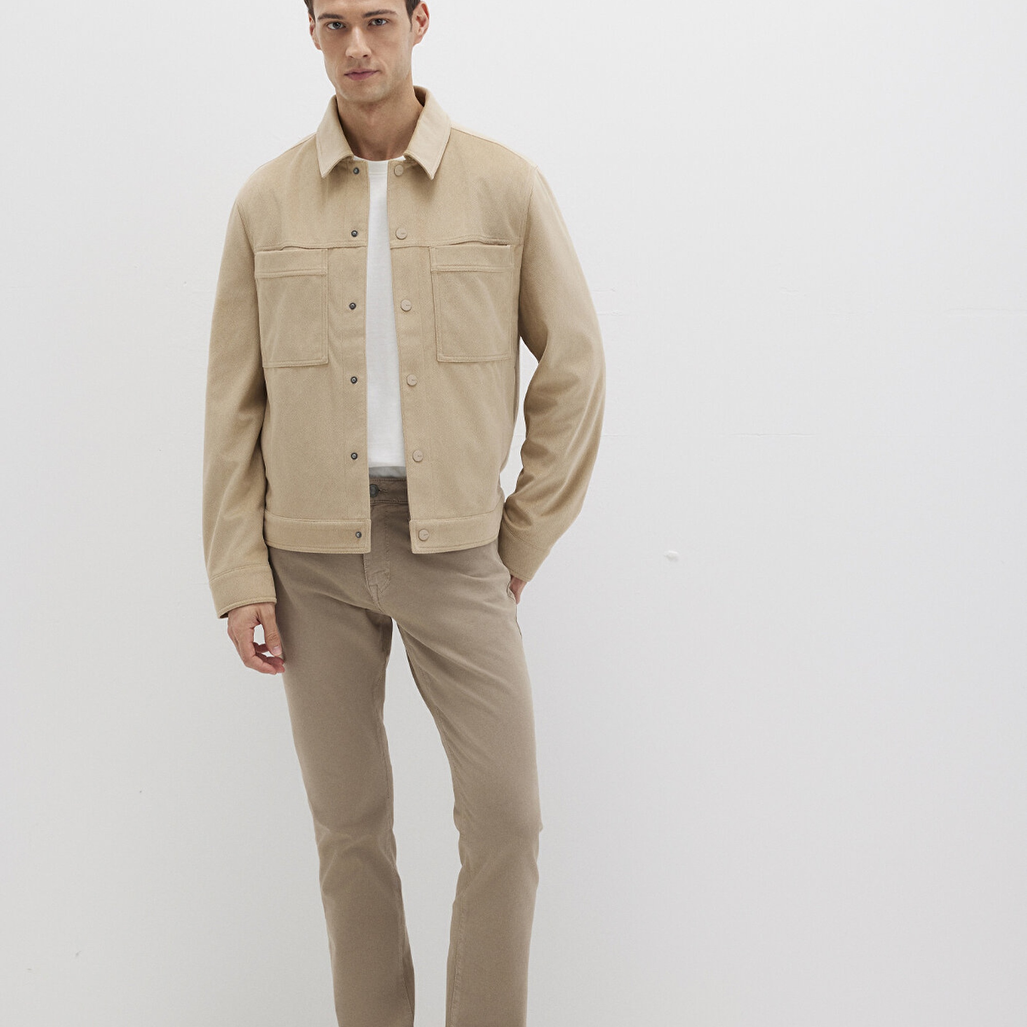 Mavi Marcus Mavi Black Açık Kahverengi Gabardin Pantolon 0035190689