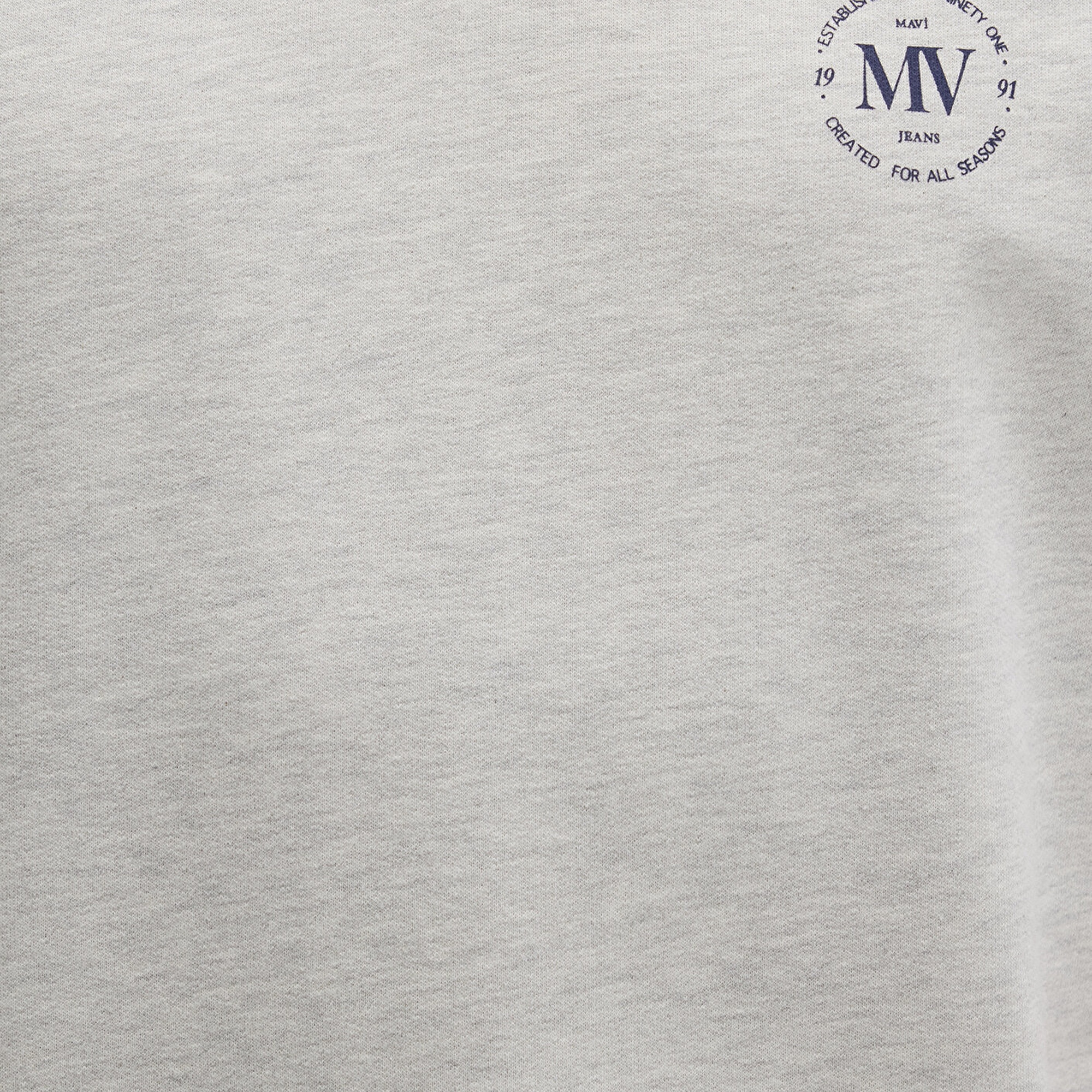 Mavi MV Baskılı Gri Tişört Relaxed Fit / Rahat Kesim 0612846-82498