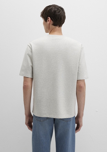  Mavi MV Baskılı Gri Tişört Relaxed Fit / Rahat Kesim 0612846-82498