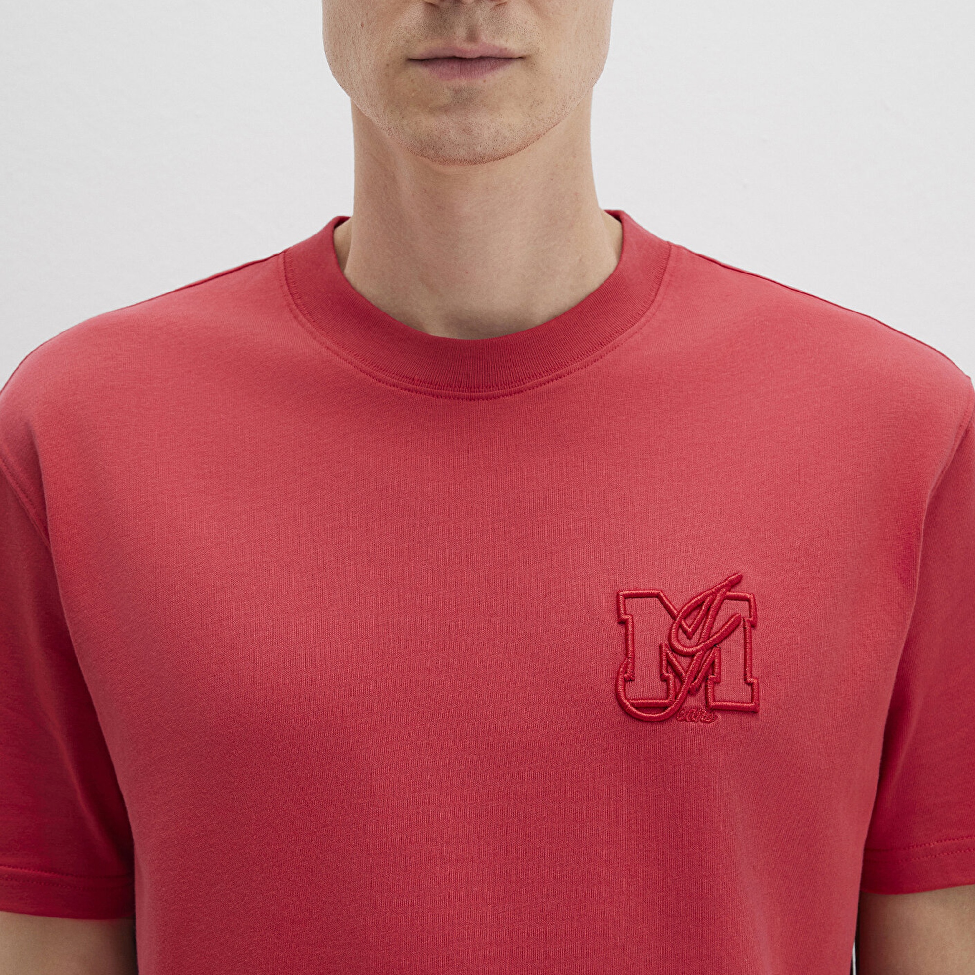 Mavi MJ Baskılı Pembe Tişört Loose Fit / Bol Rahat Kesim 0612885-71079