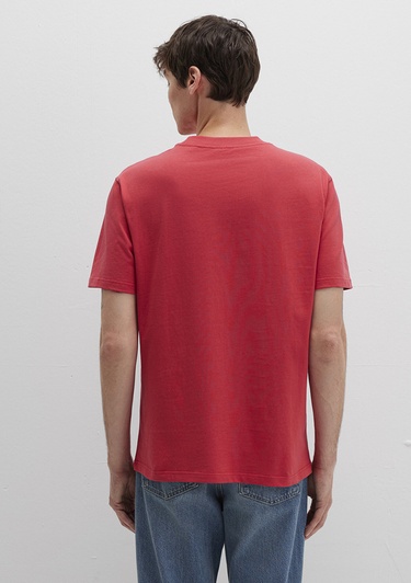  Mavi MJ Baskılı Pembe Tişört Loose Fit / Bol Rahat Kesim 0612885-71079