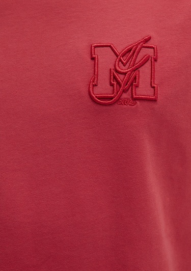  Mavi MJ Baskılı Pembe Tişört Loose Fit / Bol Rahat Kesim 0612885-71079