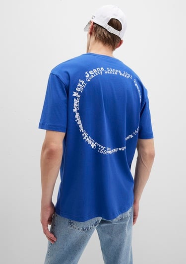  Mavi Mavi Jeans Baskılı Mavi Tişört Loose Fit / Bol Rahat Kesim 0612899-70907