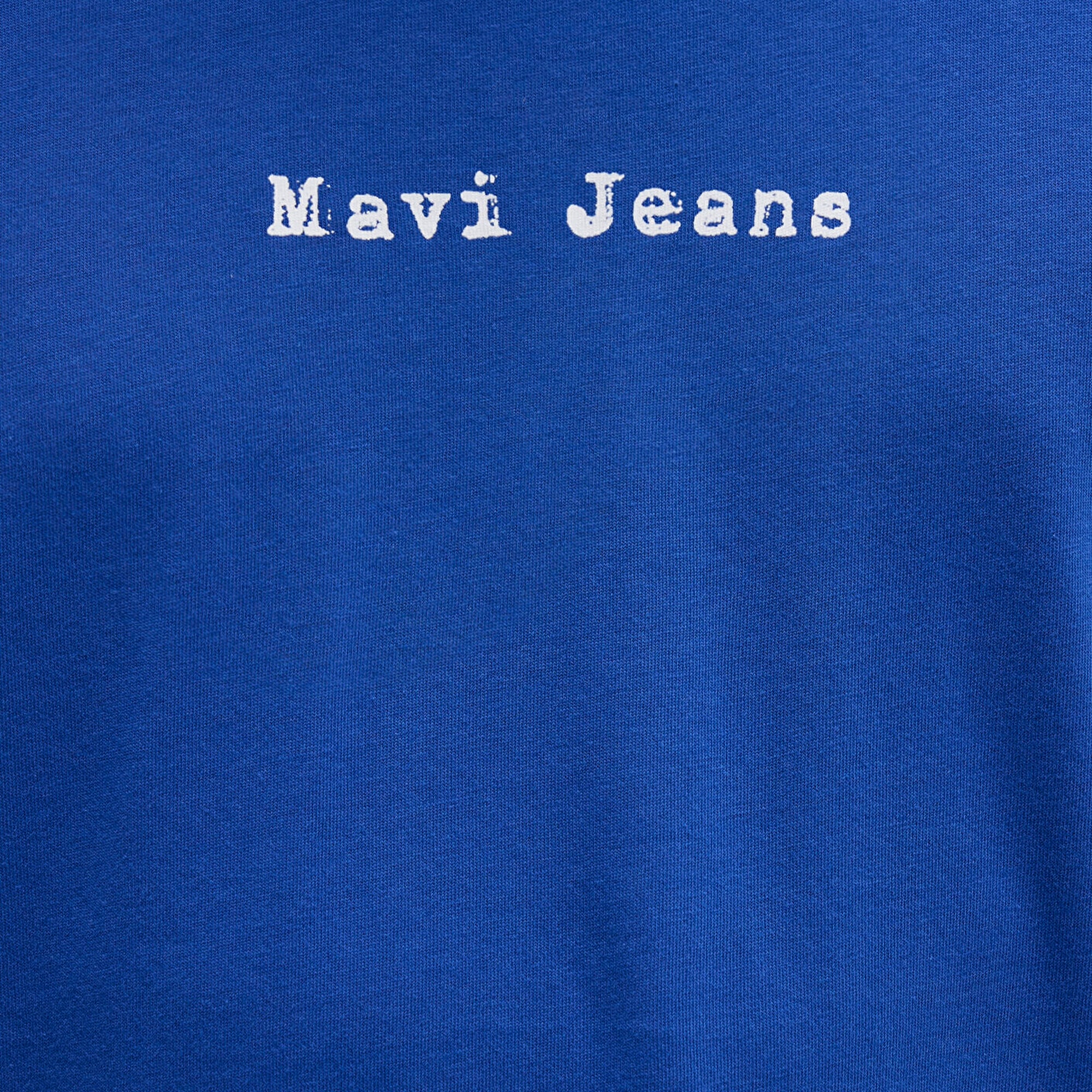 Mavi Mavi Jeans Baskılı Mavi Tişört Loose Fit / Bol Rahat Kesim 0612899-70907