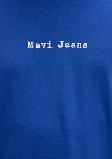  Mavi Mavi Jeans Baskılı Mavi Tişört Loose Fit / Bol Rahat Kesim 0612899-70907