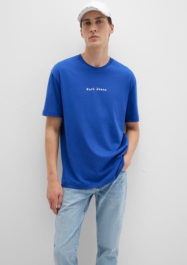  Mavi Mavi Jeans Baskılı Mavi Tişört Loose Fit / Bol Rahat Kesim 0612899-70907
