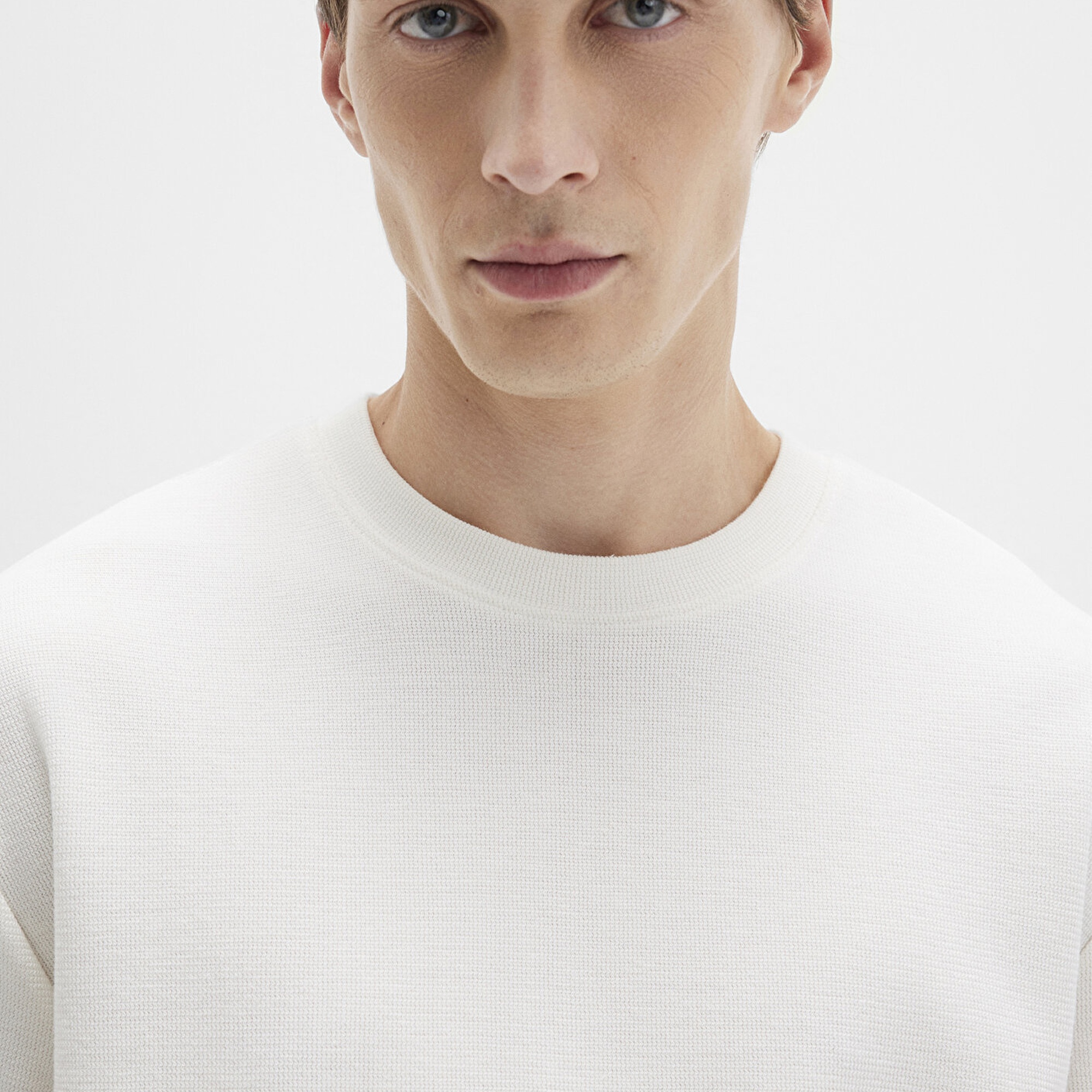 Mavi Ekru Tişört Loose Fit / Bol Rahat Kesim 0612910-70057