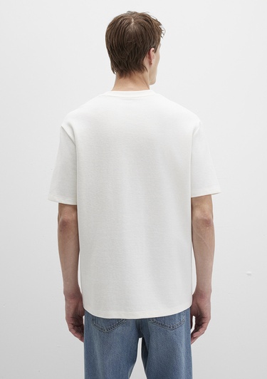  Mavi Ekru Tişört Loose Fit / Bol Rahat Kesim 0612910-70057