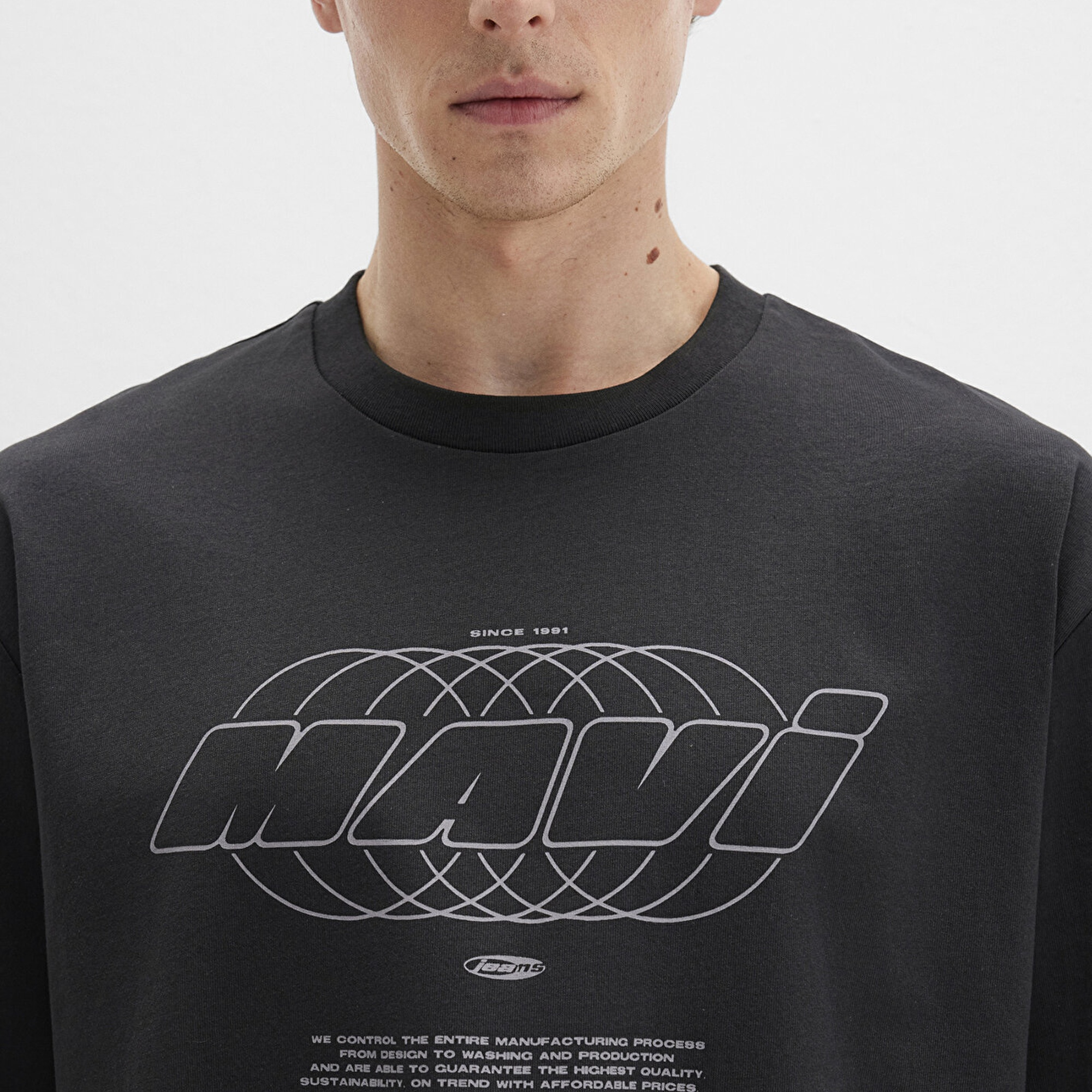 Mavi Mavi Baskılı Gri Tişört Relaxed Fit / Rahat Kesim 0612911-70090