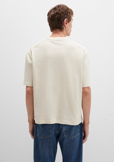  Mavi Bisiklet Yaka Lacivert Basic Tişört Boxy Fit 0612909-70065