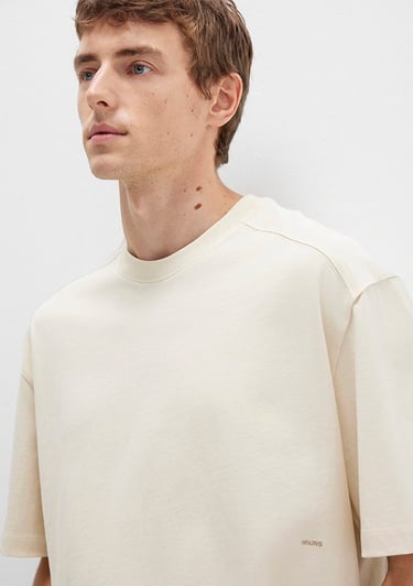  Mavi Bisiklet Yaka Lacivert Basic Tişört Boxy Fit 0612909-70065