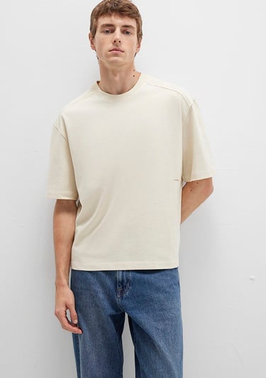  Mavi Bisiklet Yaka Lacivert Basic Tişört Boxy Fit 0612909-70065