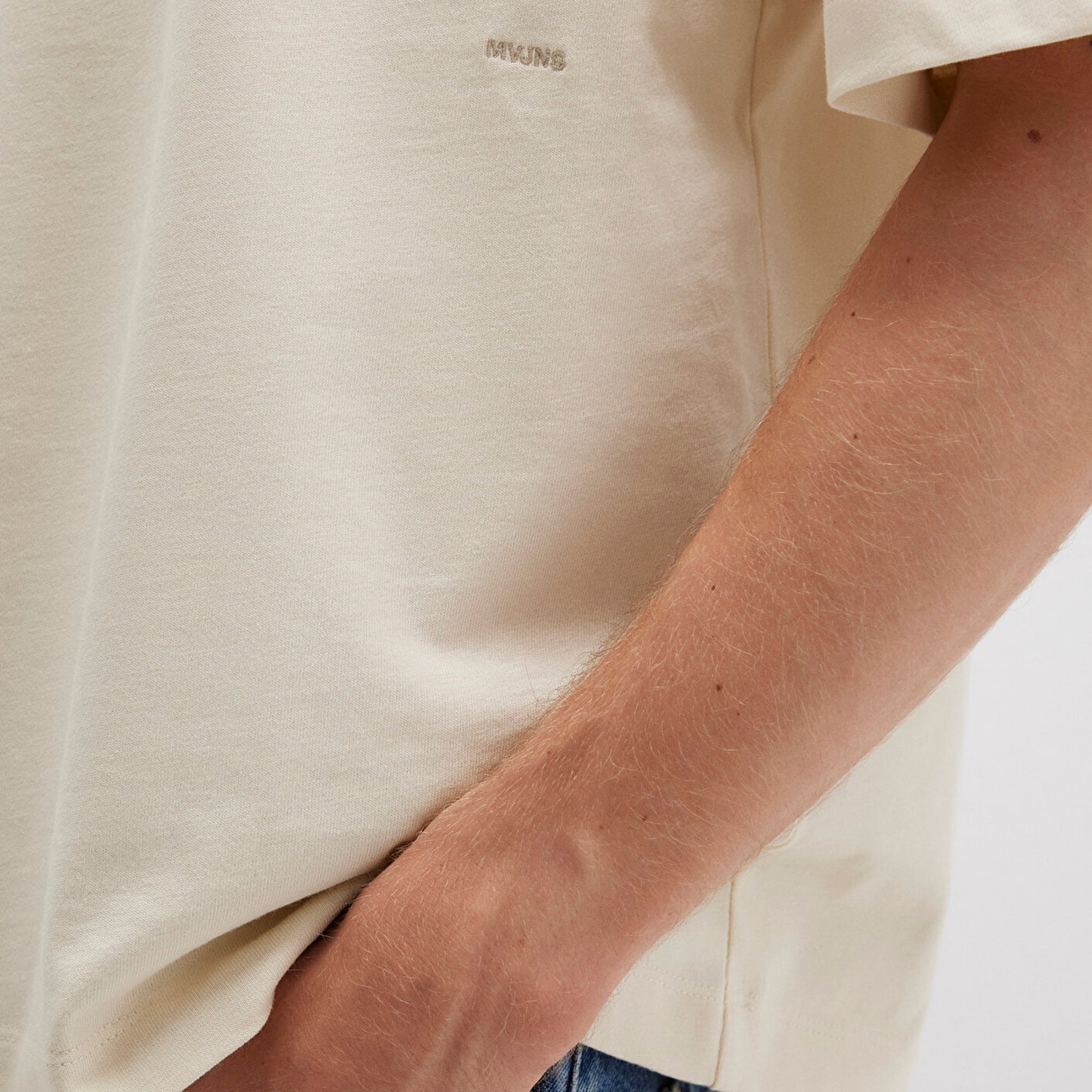 Mavi Bisiklet Yaka Lacivert Basic Tişört Boxy Fit 0612909-70065