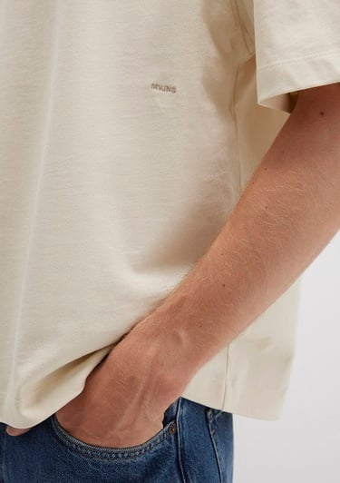  Mavi Bisiklet Yaka Lacivert Basic Tişört Boxy Fit 0612909-70065