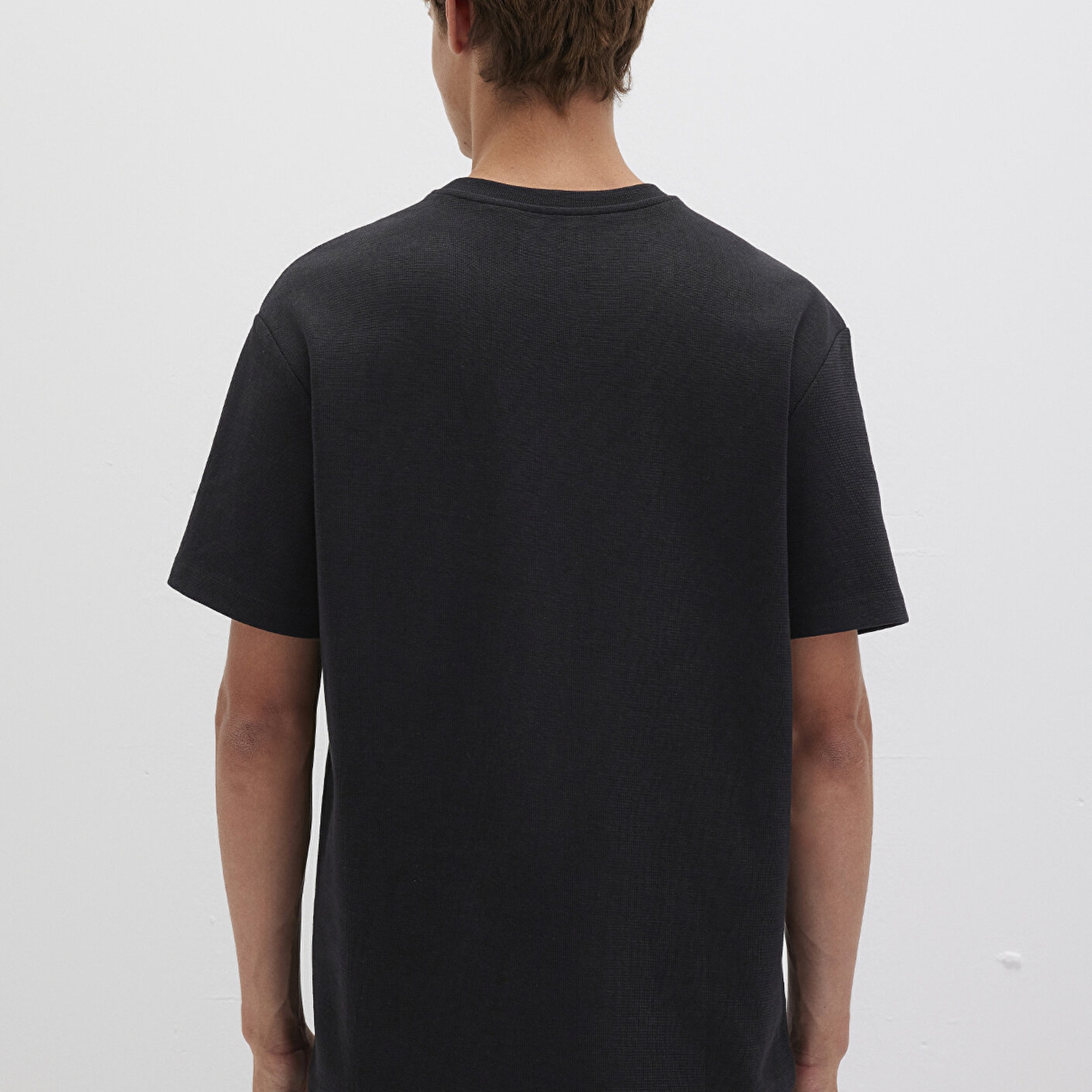 Mavi Siyah Tişört Loose Fit / Bol Rahat Kesim 0612910-900