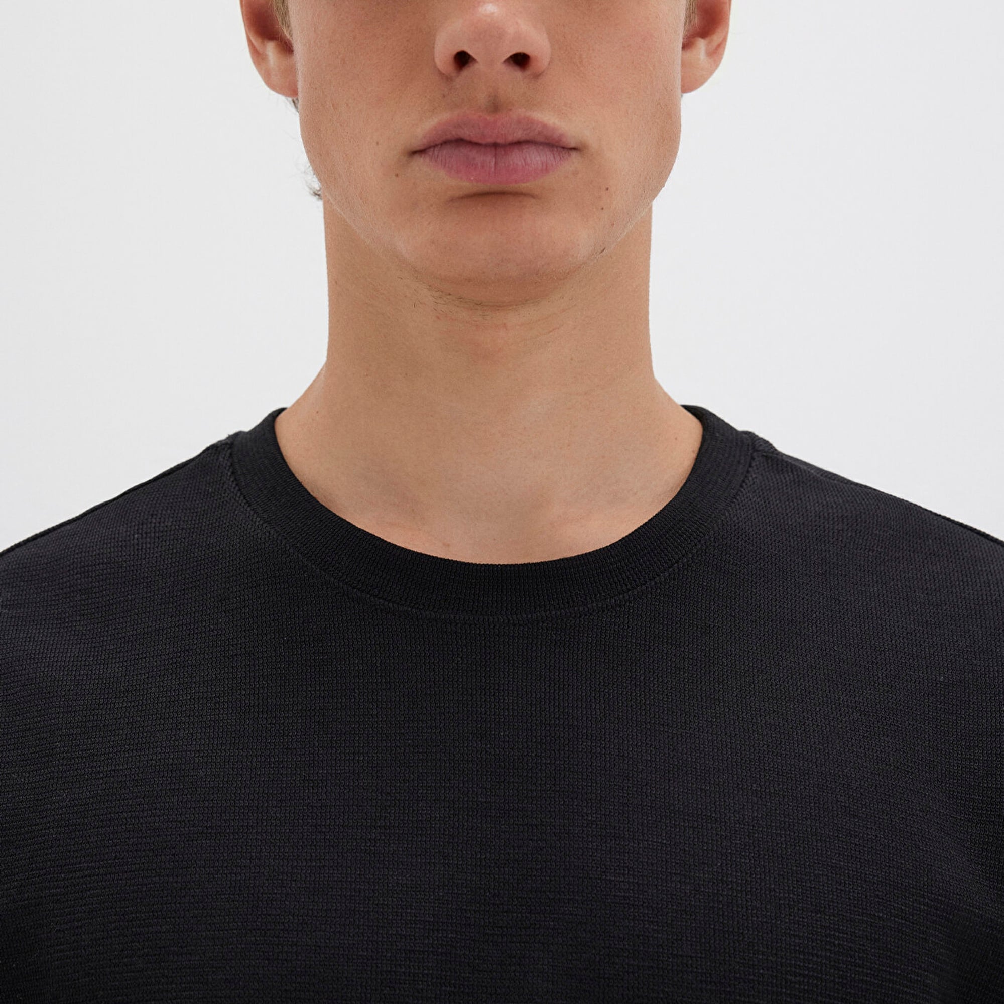 Mavi Siyah Tişört Loose Fit / Bol Rahat Kesim 0612910-900