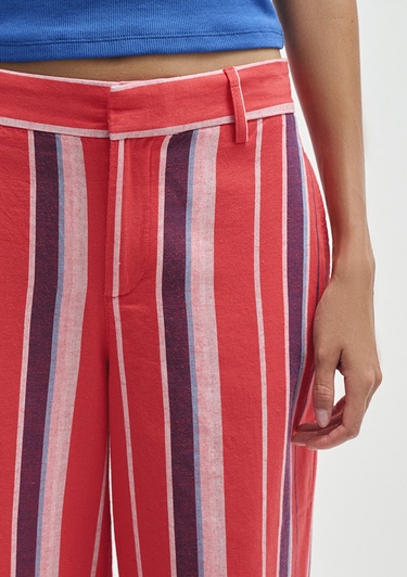  Mavi Çizgili Mavi Pantolon 1011051-90772