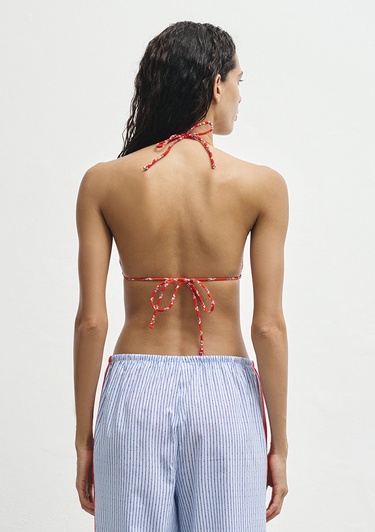  Mavi Baskılı Mavi Pantolon 1011049-90771