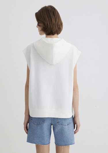  Mavi İndigo Turtles Baskılı Kapüşonlu Ekru Sweatshirt 1S10383-70057