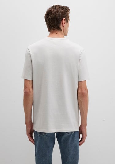  Mavi Mavi Logo Baskılı Gri Tişört Regular Fit / Normal Kesim 0612936-80192