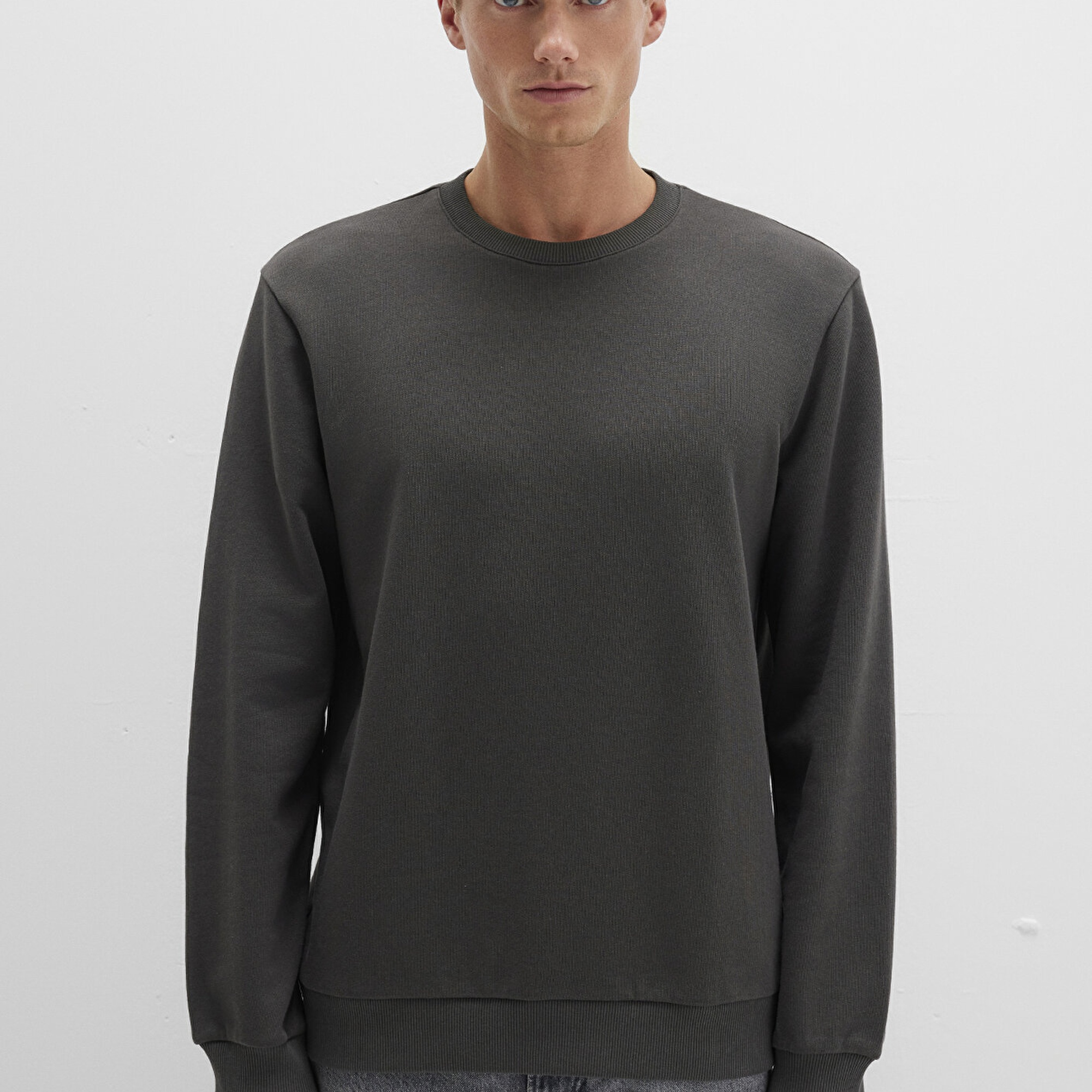 Mavi Bisiklet Yaka Yeşil Sweatshirt 0S10421-70090