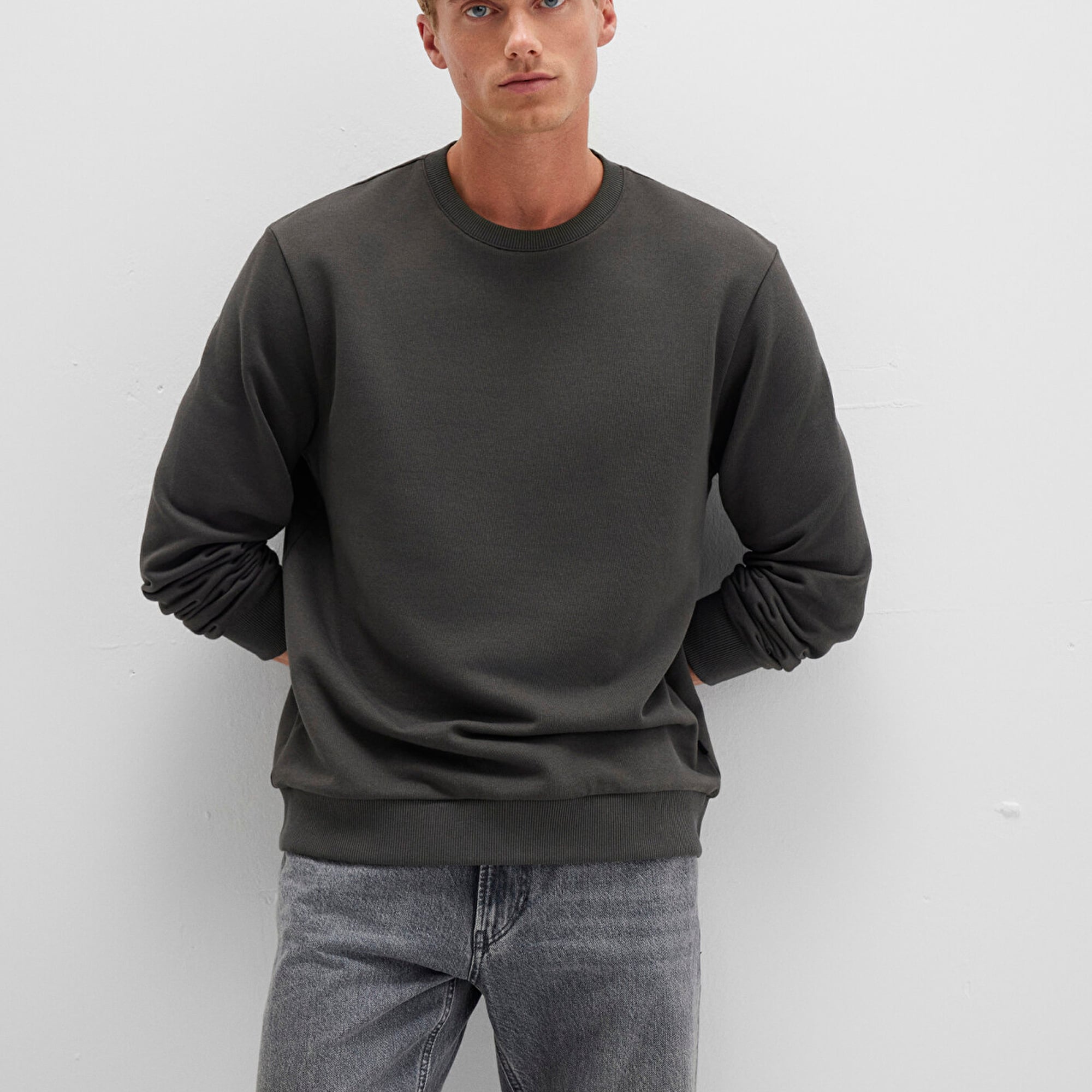 Mavi Bisiklet Yaka Yeşil Sweatshirt 0S10421-70090