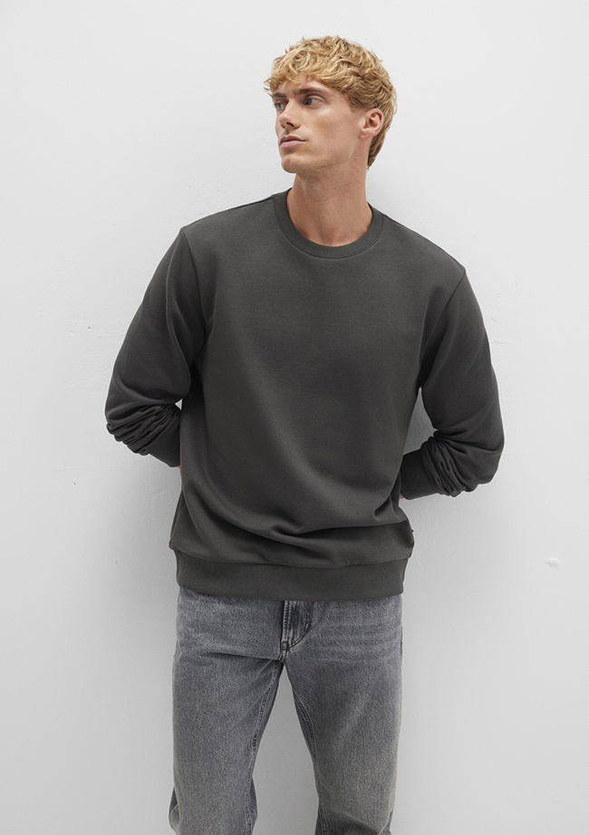  Mavi Bisiklet Yaka Yeşil Sweatshirt 0S10421-70090
