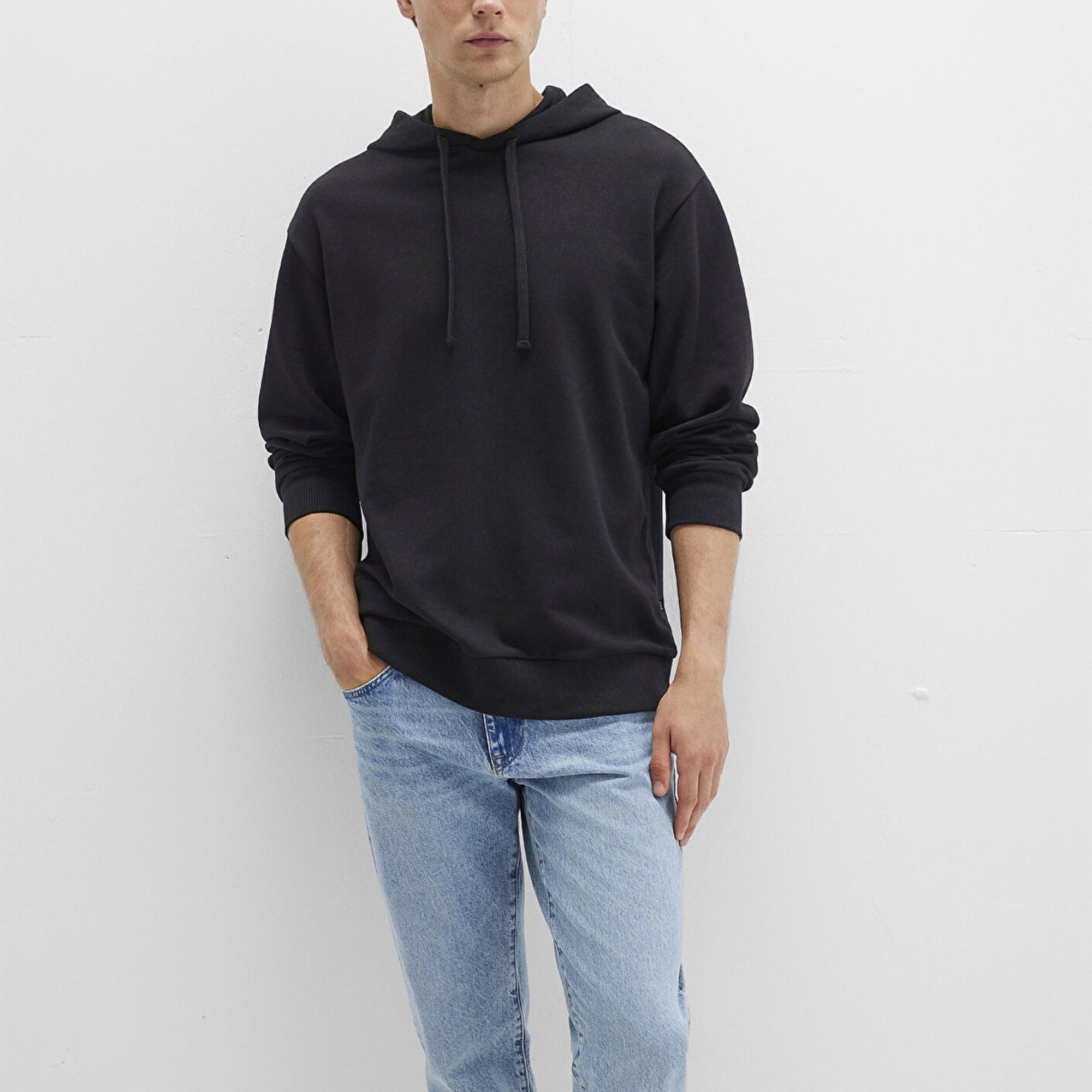 Mavi Kapüşonlu Siyah Sweatshirt 0S10417-900