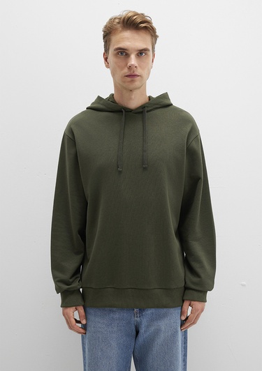  Mavi Kapüşonlu Haki Sweatshirt 0S10417-71545