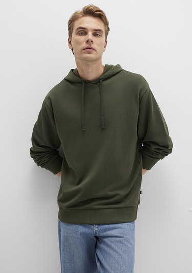  Mavi Kapüşonlu Haki Sweatshirt 0S10417-71545