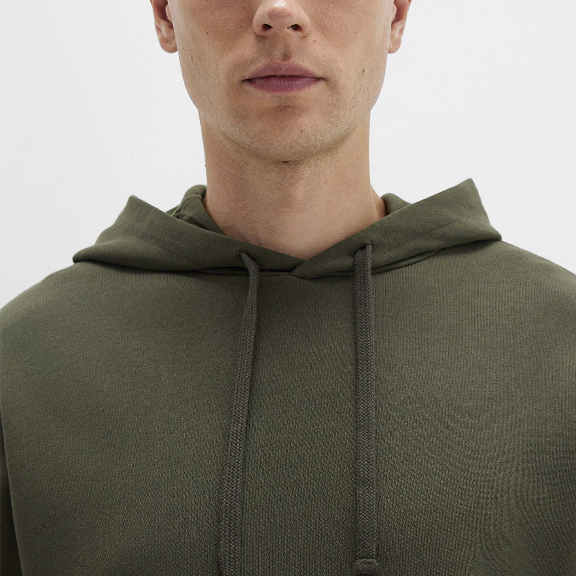 Mavi Kapüşonlu Haki Sweatshirt 0S10417-71545