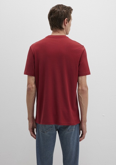  Mavi Mavi İstanbul Baskılı Kırmızı Tişört Regular Fit / Normal Kesim 0612274-89065