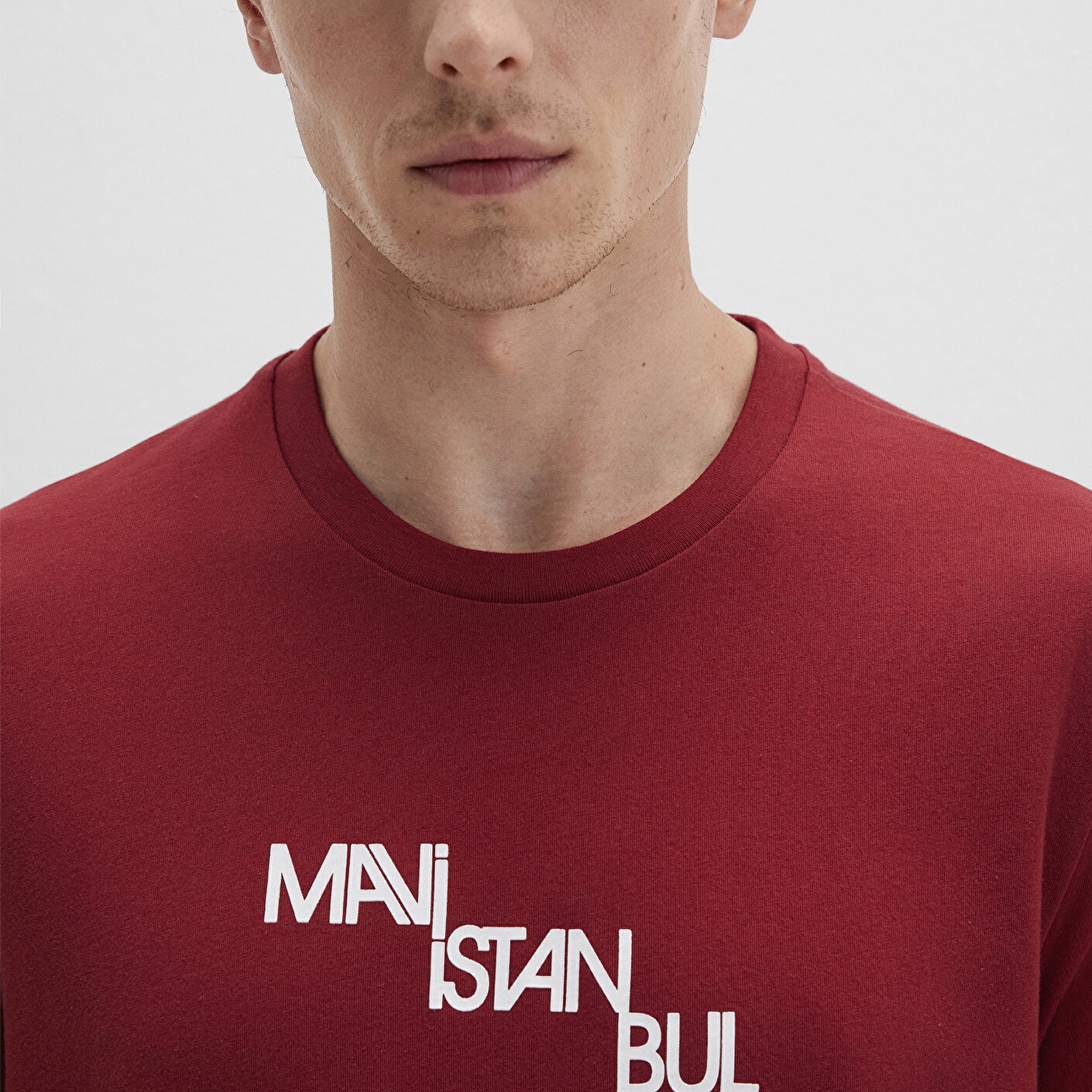 Mavi Mavi İstanbul Baskılı Kırmızı Tişört Regular Fit / Normal Kesim 0612274-89065