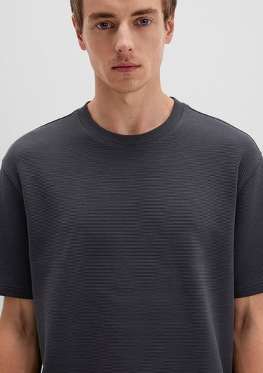  Mavi Antrasit Haki Basic Tişört Loose Fit / Bol Rahat Kesim 0612830-80106