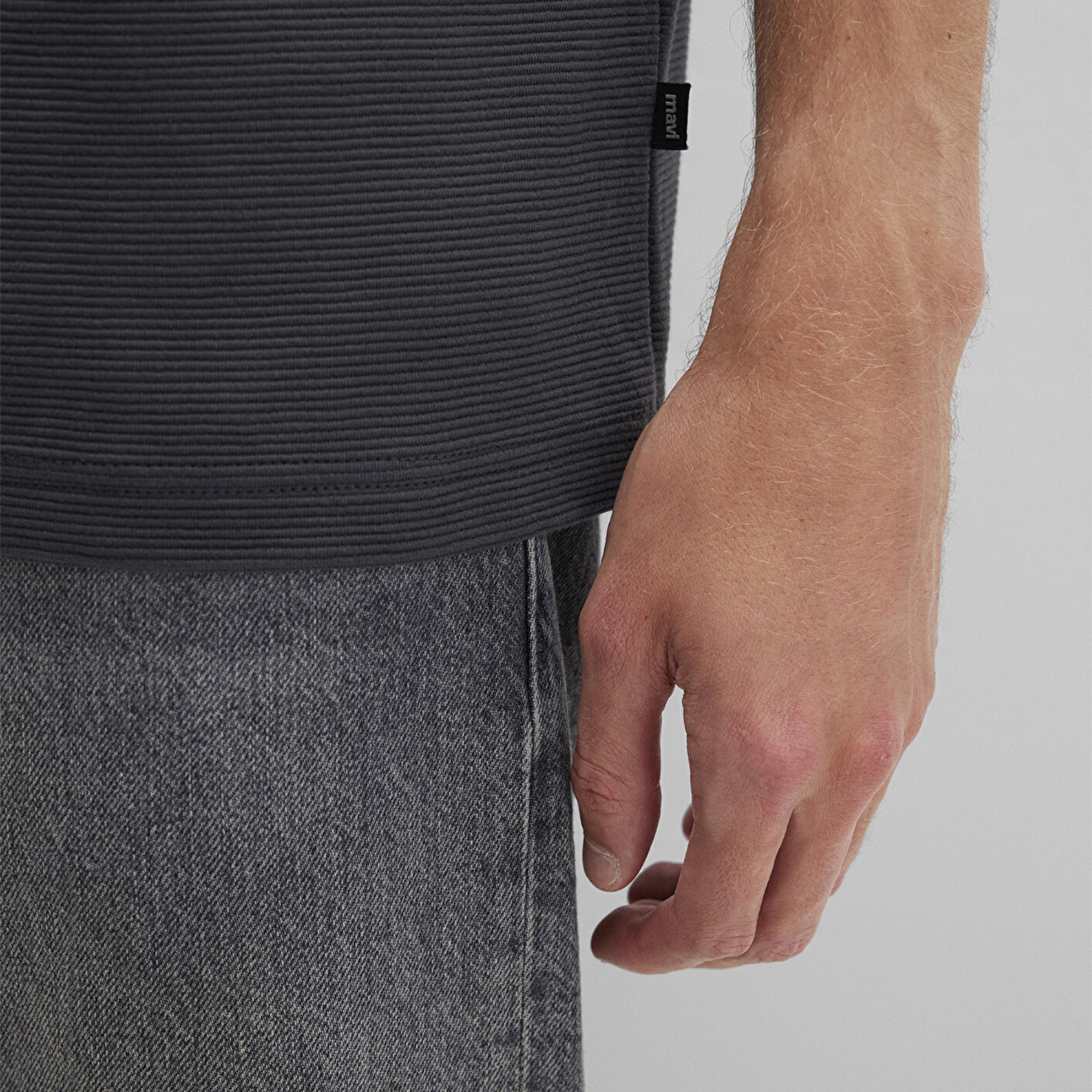 Mavi Antrasit Haki Basic Tişört Loose Fit / Bol Rahat Kesim 0612830-80106