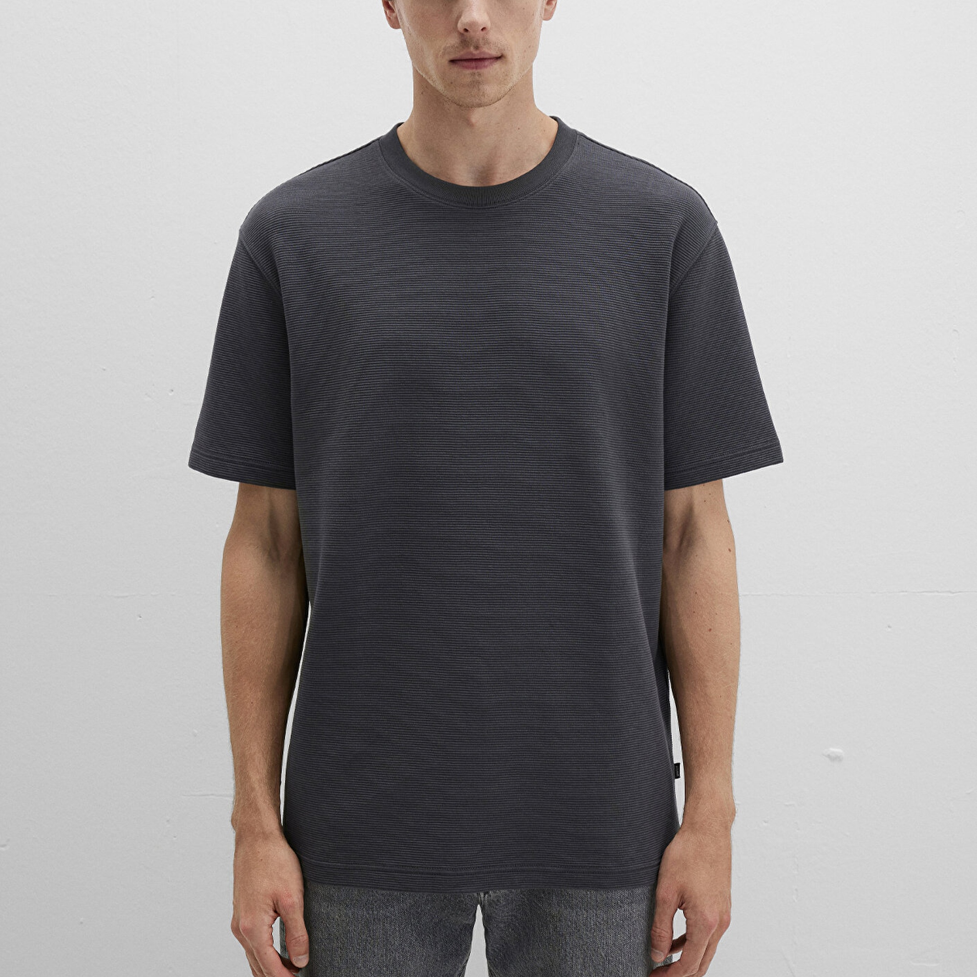 Mavi Antrasit Haki Basic Tişört Loose Fit / Bol Rahat Kesim 0612830-80106