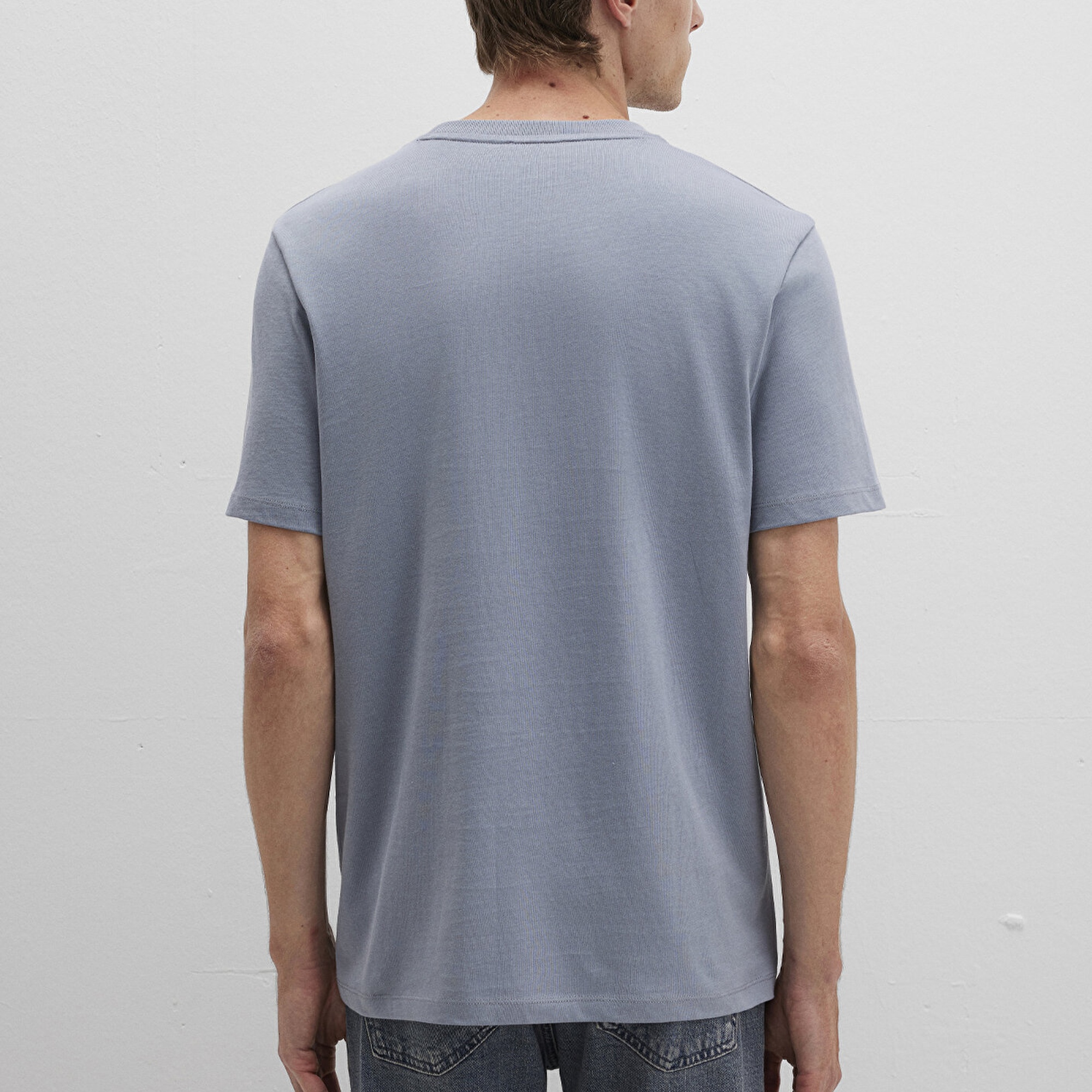 Mavi Bisiklet Yaka Mavi Basic Tişört Regular Fit / Normal Kesim 0612863-86584