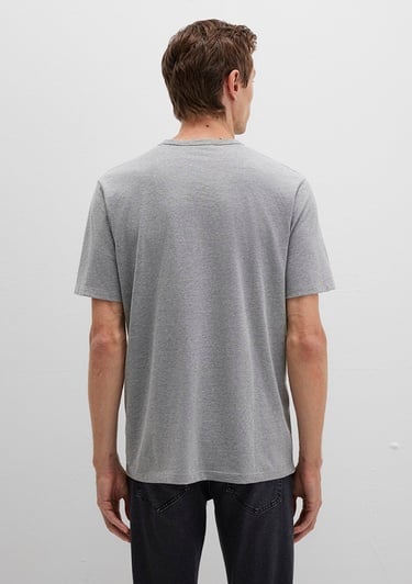  Mavi Gri Basic Tişört Regular Fit / Normal Kesim 0612854-80018