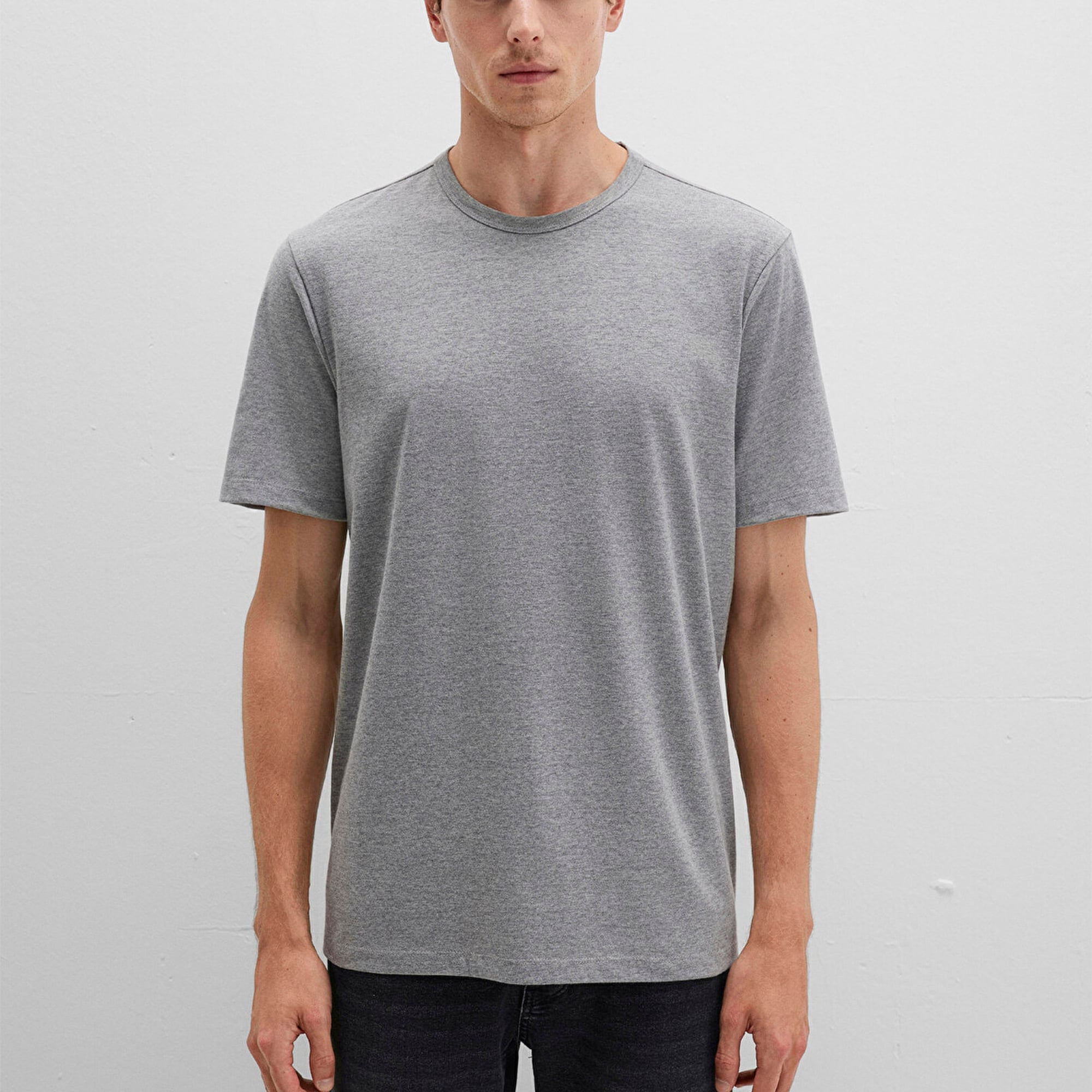 Mavi Gri Basic Tişört Regular Fit / Normal Kesim 0612854-80018