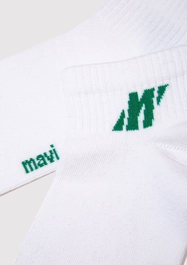  Mavi Beyaz Patik Çorap 0911962-28945