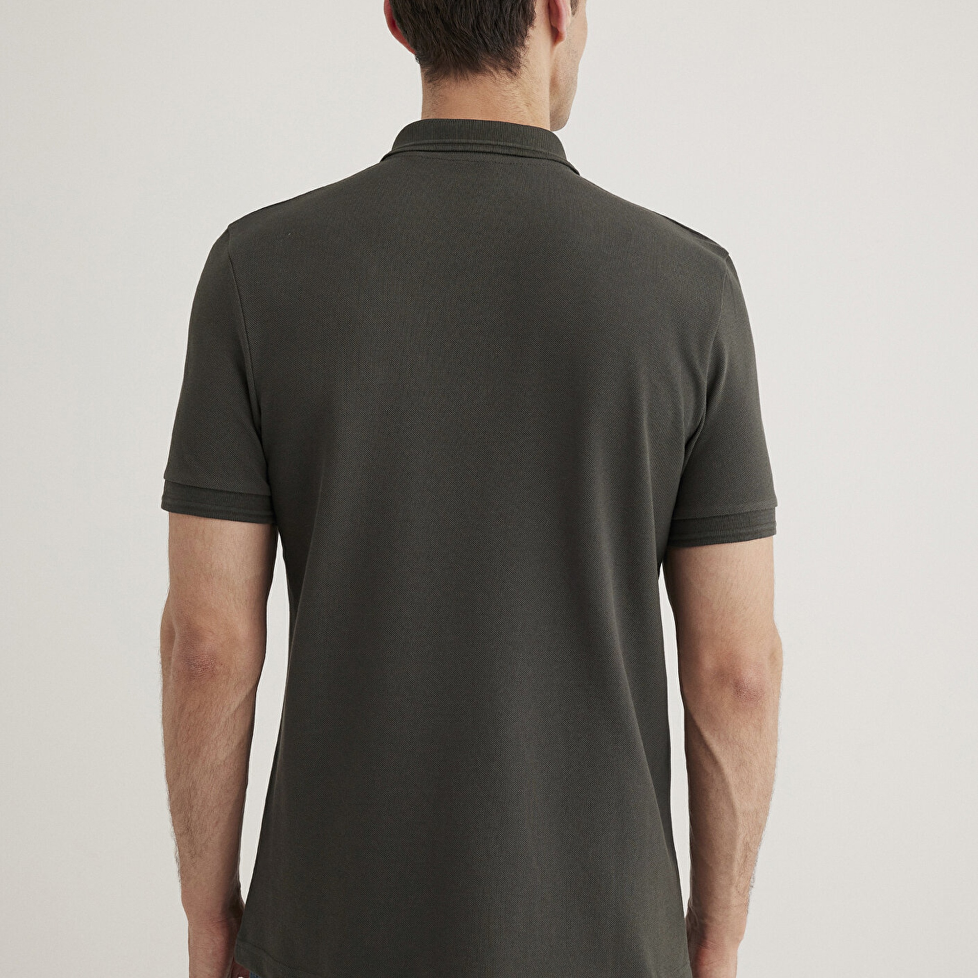 Mavi Yeşil Polo Tişört Slim Fit / Dar Kesim 064946-71587