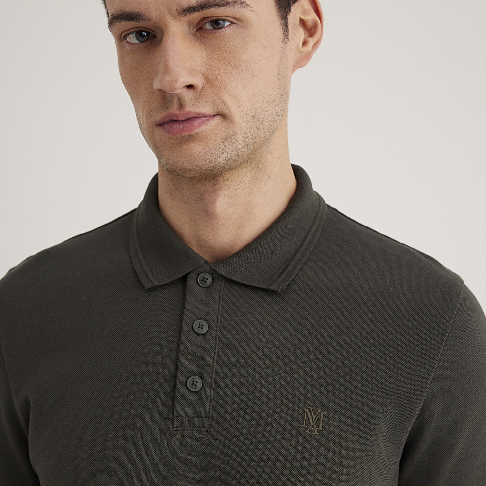 Mavi Yeşil Polo Tişört Slim Fit / Dar Kesim 064946-71587